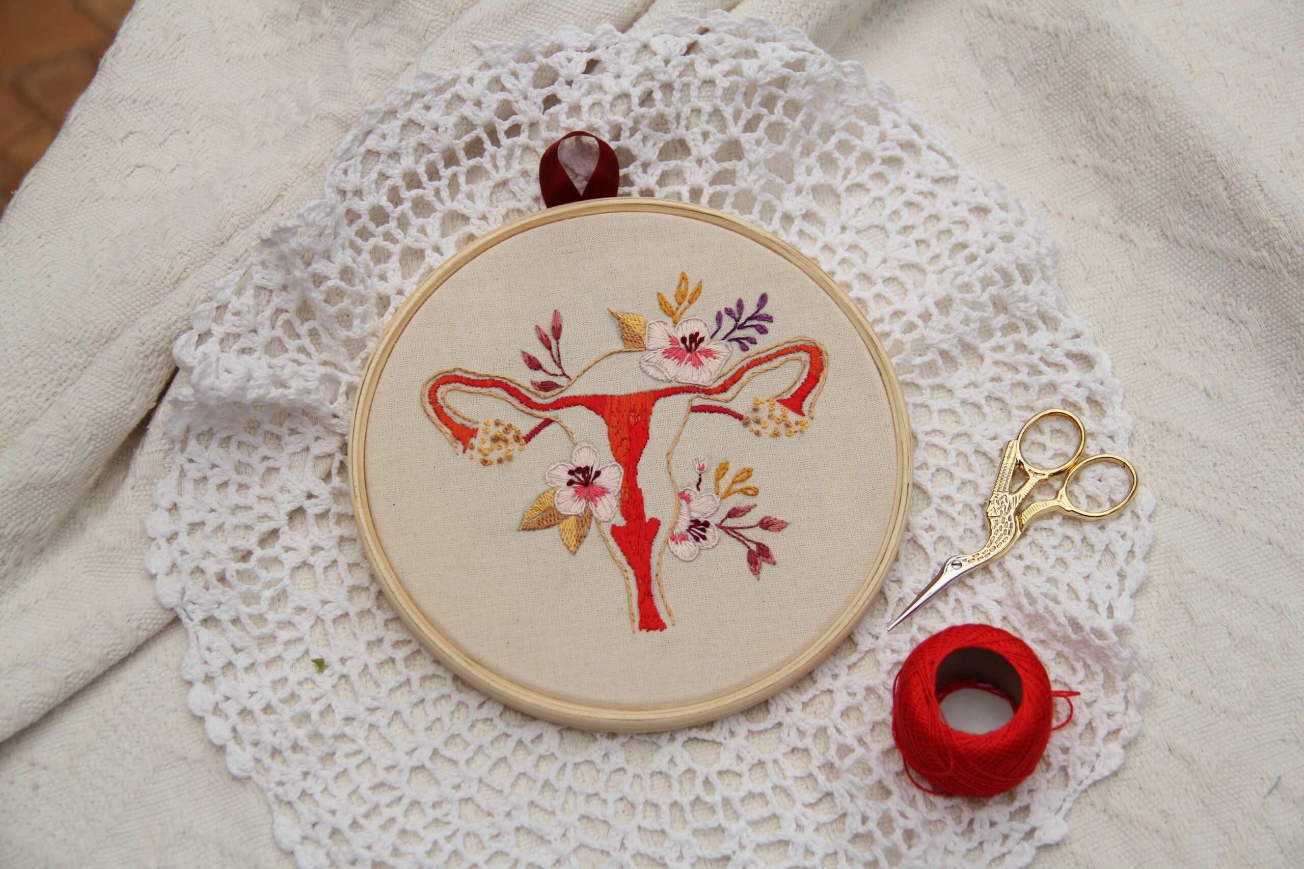 Bordado "Conexão Feminina"